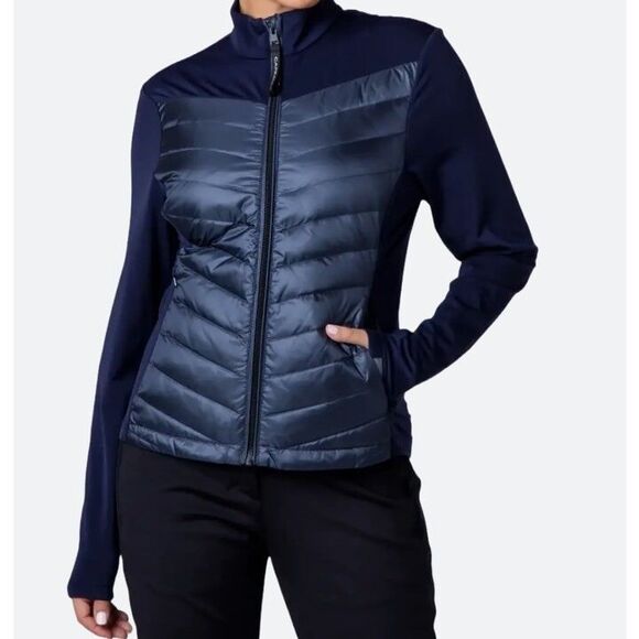 CAPRANEA Madrisa Midlayer Quilted Full Zip Lightweight Hiking Track Jacket Small - Picture 3 of 15